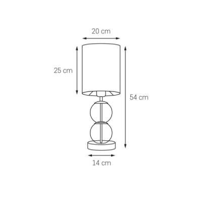 Kaspa Zoe LG - lampa nocna / biurkowa