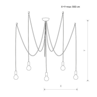 Nowodvorski Spider V - lampa wisząca