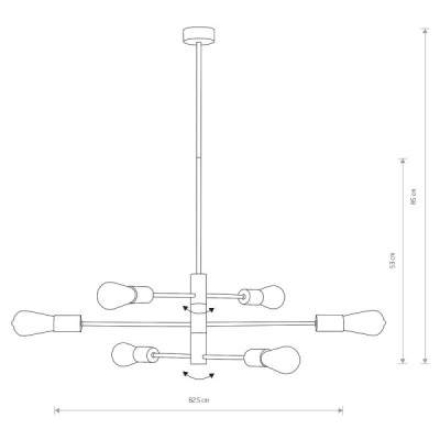 Nowodvorski Rotor VI - lampa wisząca