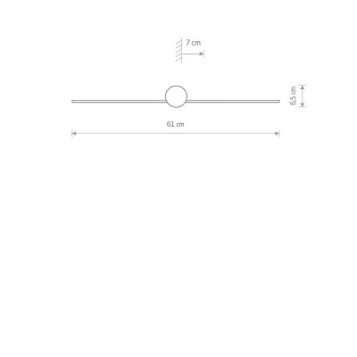 Nowodvorski Pin LED S - kinkiet