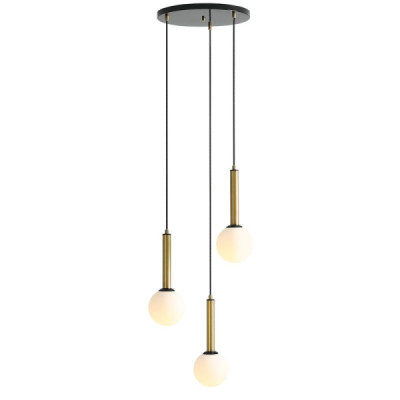 Aldex Rinn 3 black brass - lampa wisząca