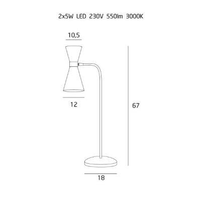 Maxlight Cornet Table