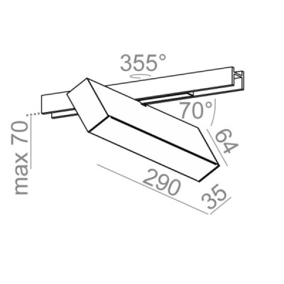 Aqform Rafter 29 Led Multitrack - reflektor do systemu Multitrack