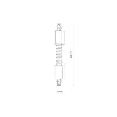 Nowodvorski Ctls recessed power flex connector bl 8677