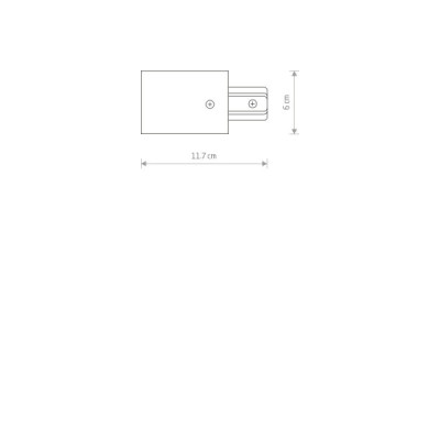 Nowodvorski Profile recessed power end cap 8972