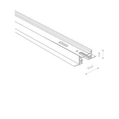 Nowodvorski Profile recessed track 1 meter 9012