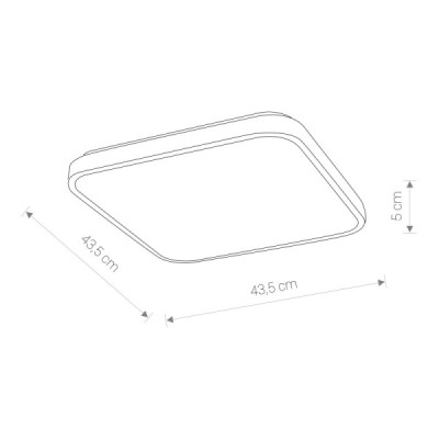 Nowodvorski Agnes square led 8113